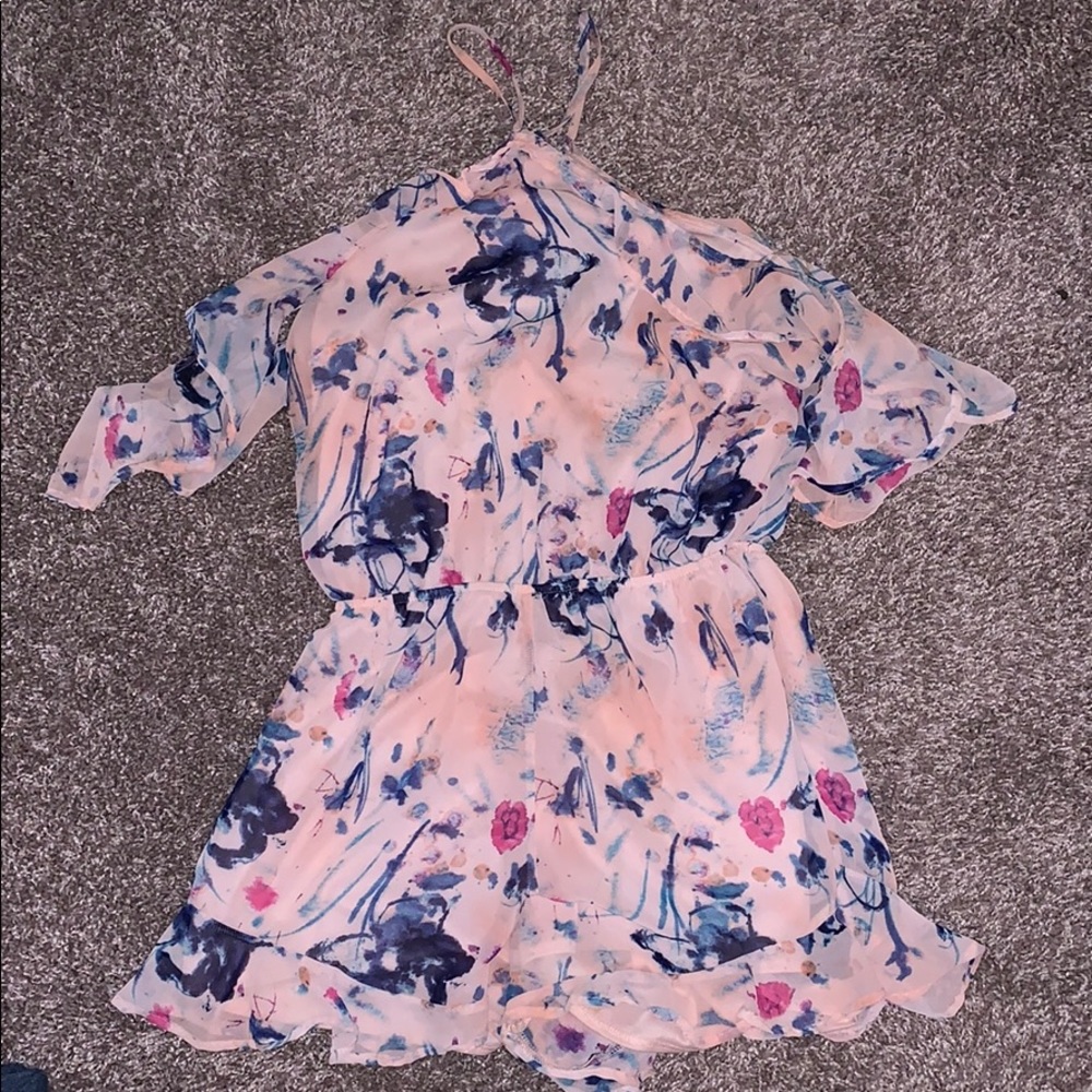 Light pink/ multicolor romper